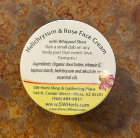 Helichrysum and Rose Face Cream | Body Care & Dry Skin