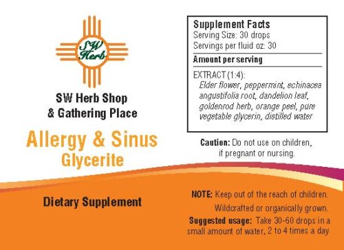 Allergy and Sinus Glycerite