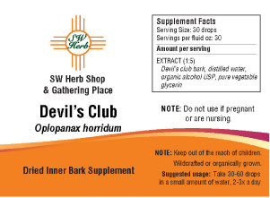 Devil's Club Root Bark Extract