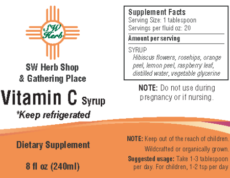 Image of vitamin C syrup label