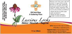 Image of Luscious Locks bottle label