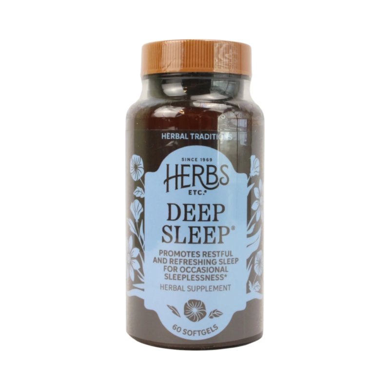 Herbs Etc. Deep Sleep โ Herbal Supplement, 60 Softgels