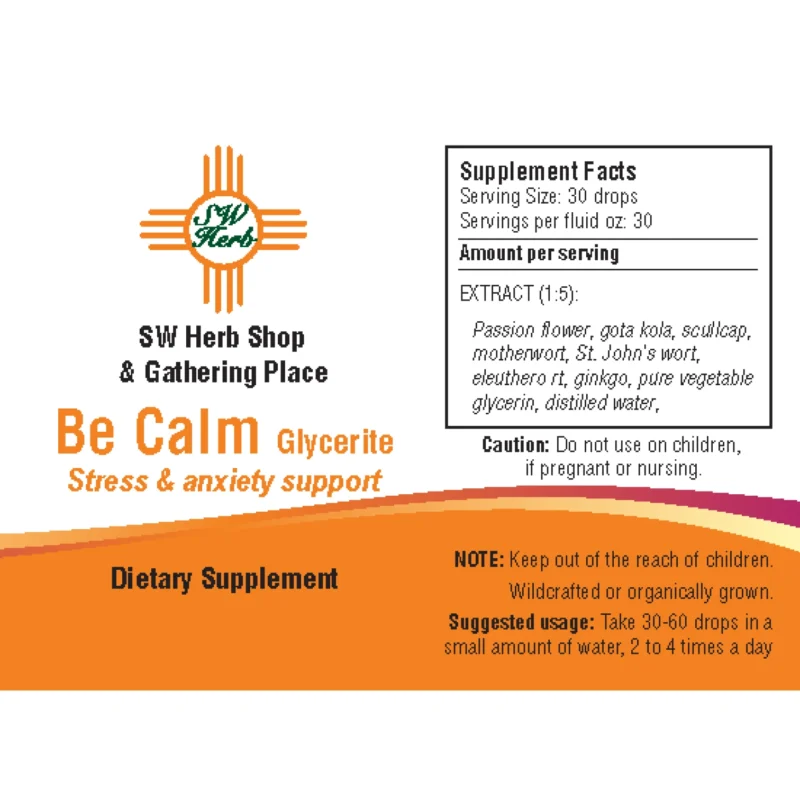 Be Calm Glycerite Extract