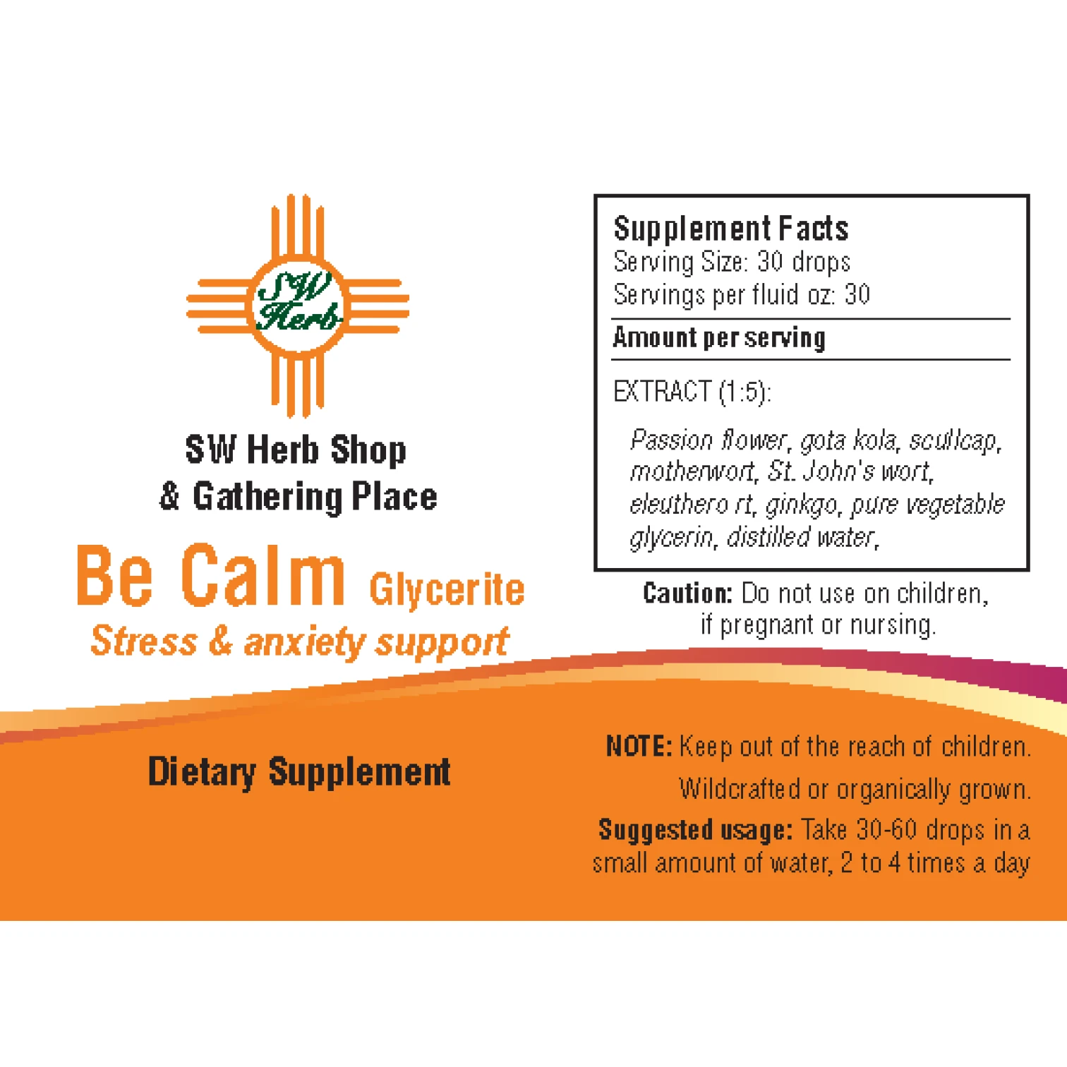 Be Calm Glycerite Extract