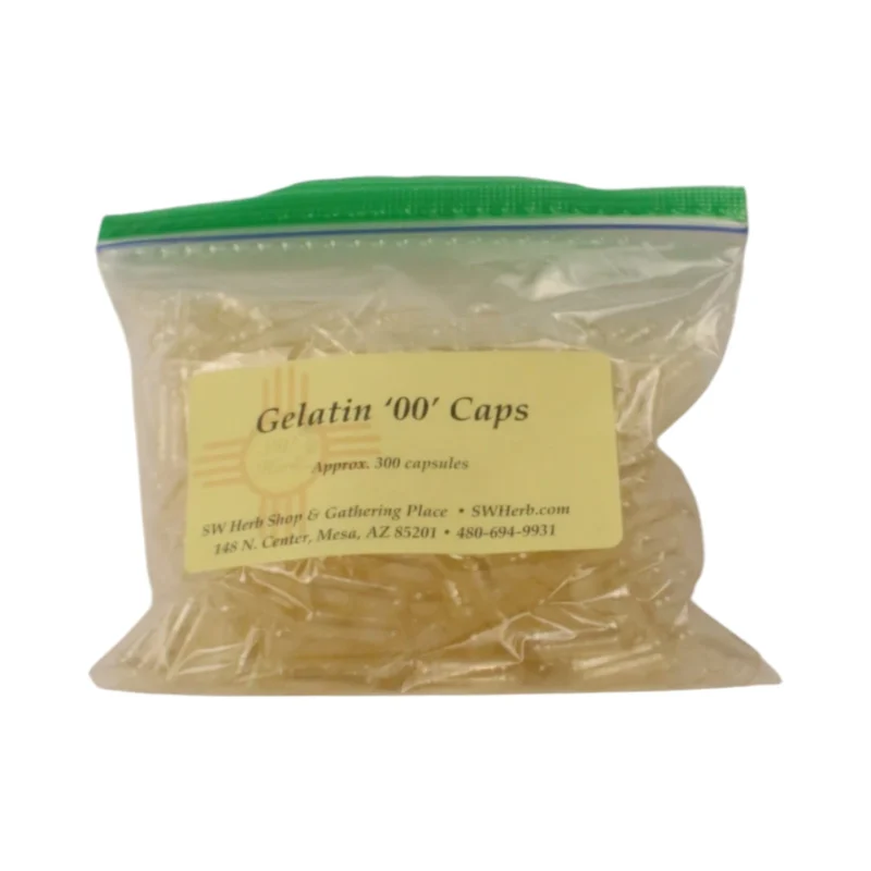 "00" Gelatin capsules